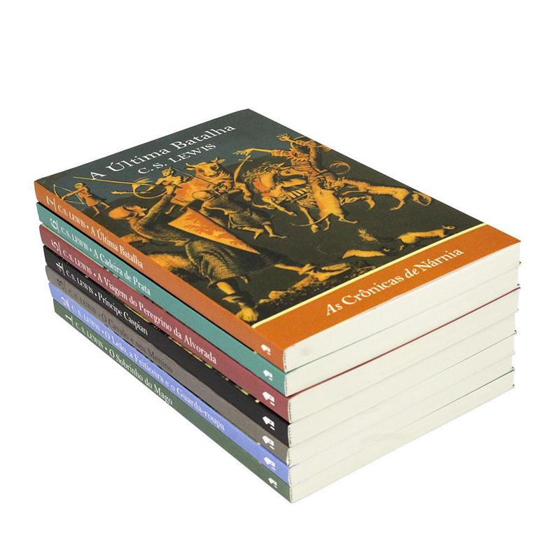 Box 07 Livros Coleção Completa As Crônicas de Nárnia - C. S. Lewis